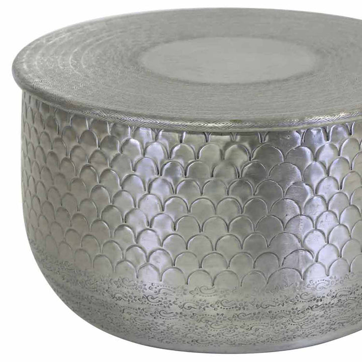 Orientaliskt sidobord Alava silver
