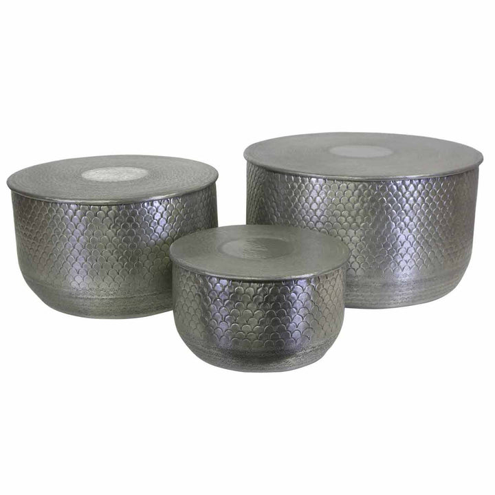 Orientaliskt sidobord Alava silver