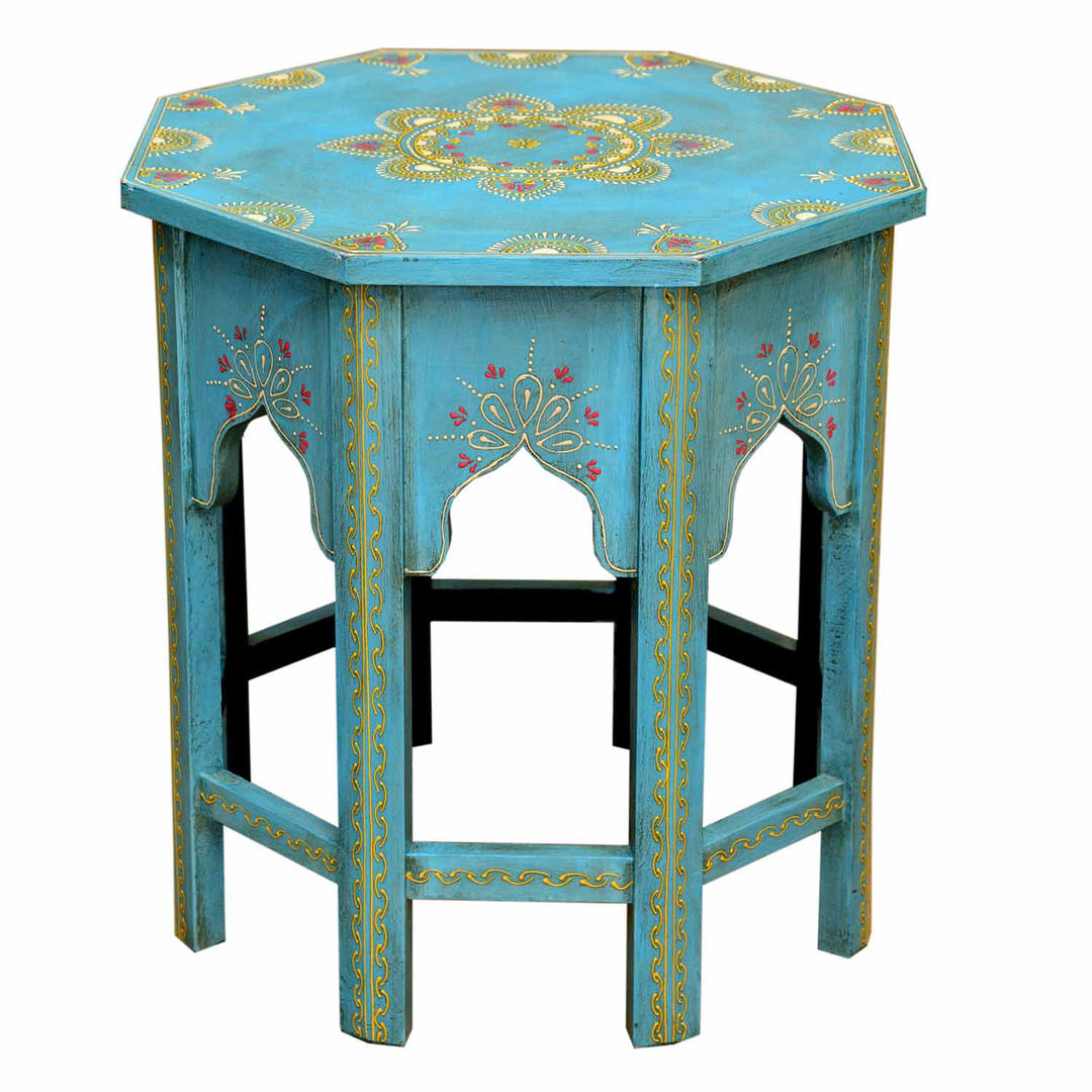 Orientaliska sidobord Saada Blue set om 2