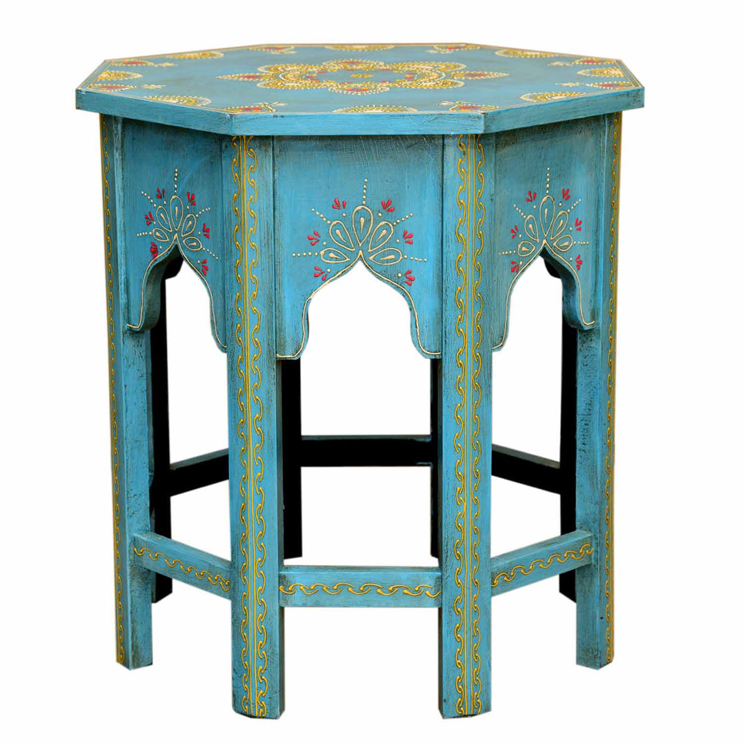 Orientaliska sidobord Saada Blue set om 2