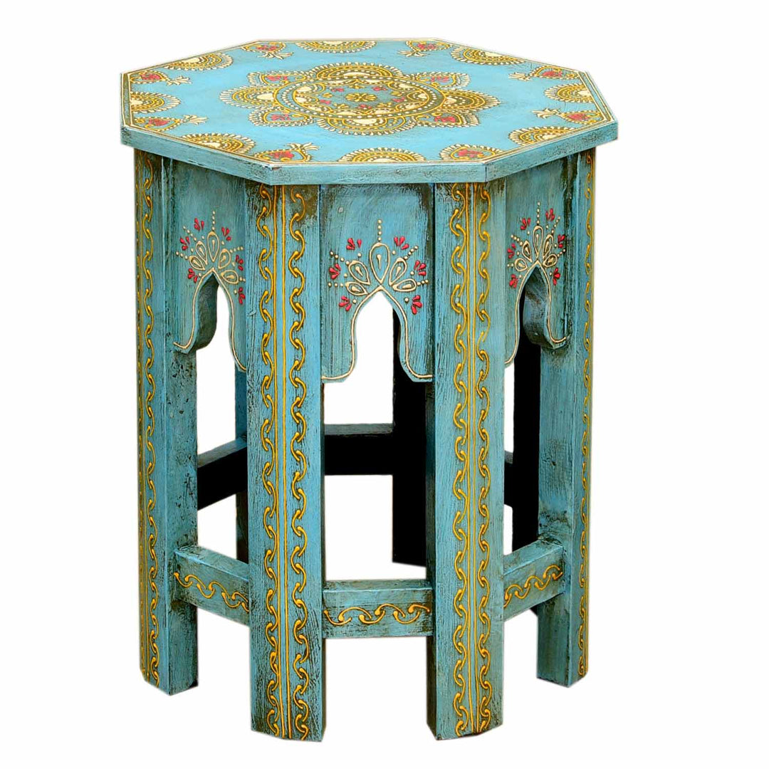 Orientaliska sidobord Saada Blue set om 2
