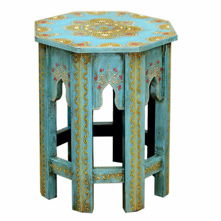 Orientaliska sidobord Saada Blue set om 2