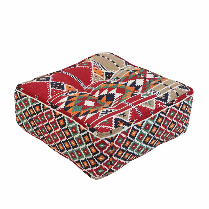 Orientalisk sittpuff kelim