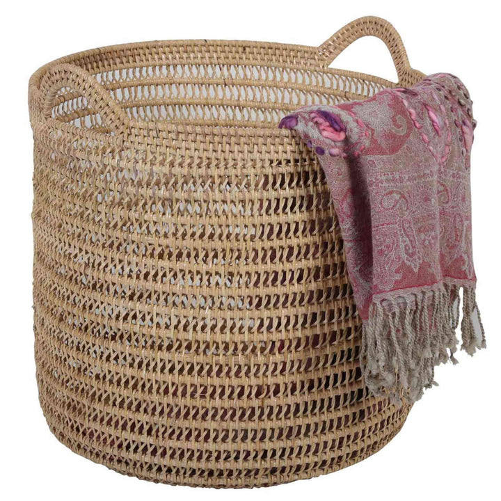 Rottingkorg Eda naturell med handtag