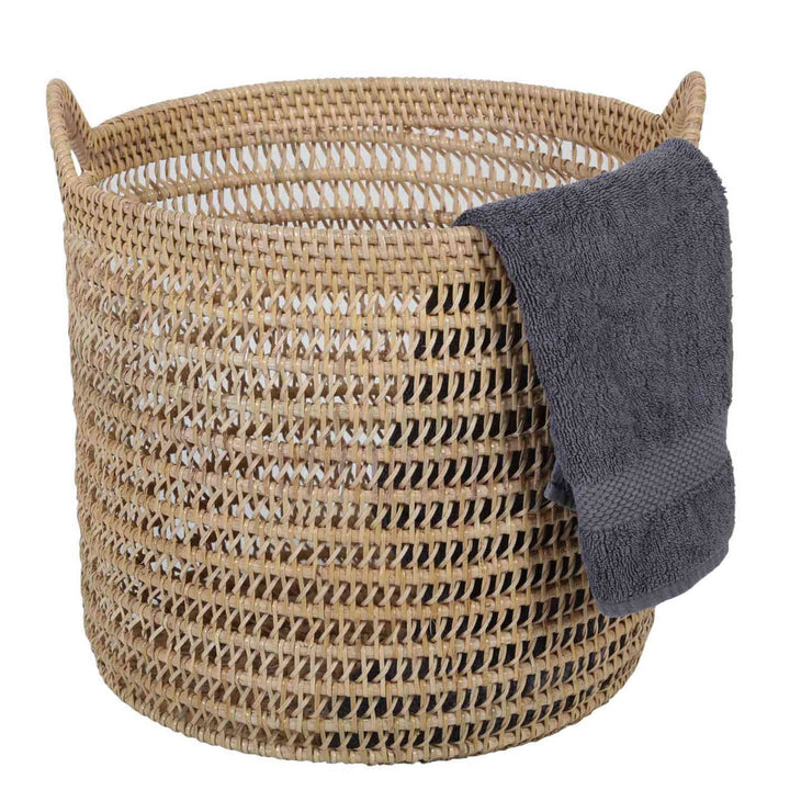 Rottingkorg Eda naturell med handtag