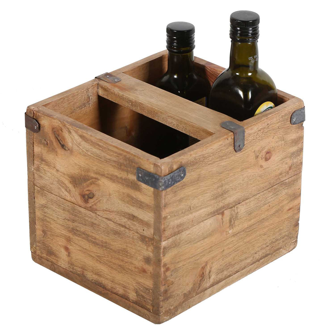 Teak trälåda Enzo set om 3