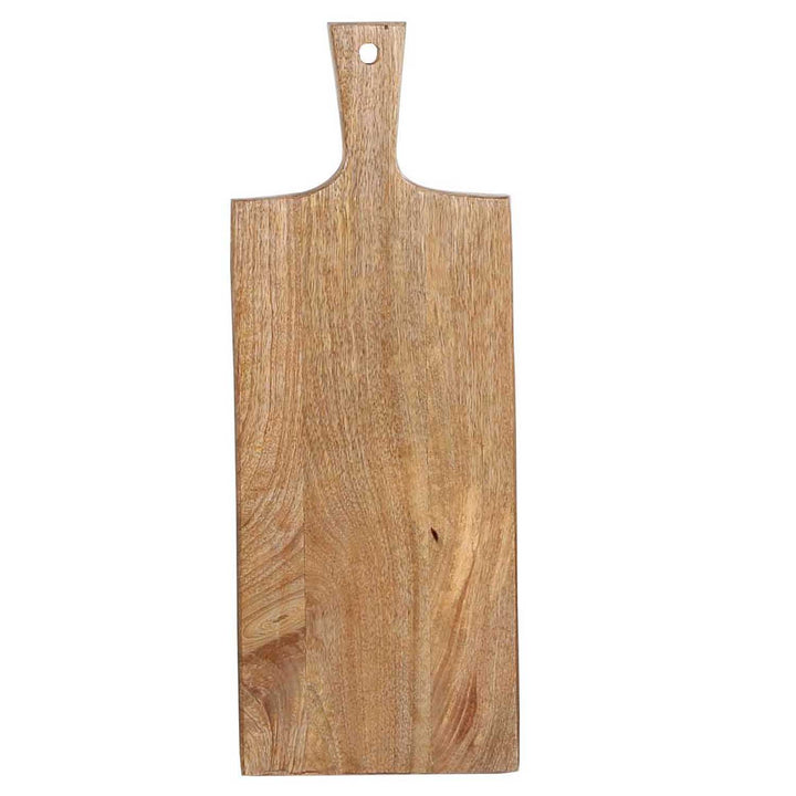 Serveringsbräda i trä 52cm lång med handtag