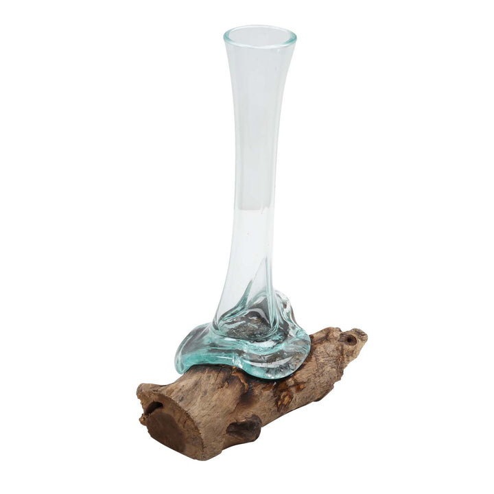 Glasvas på burl wood A27