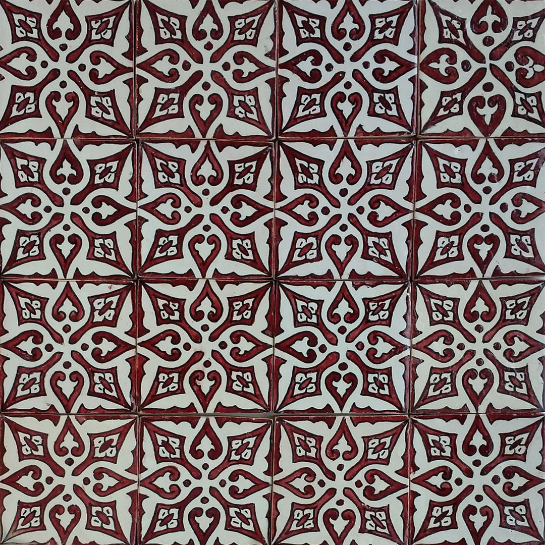 Handmålad kakel – retro keramisk kakel 10x10 cm