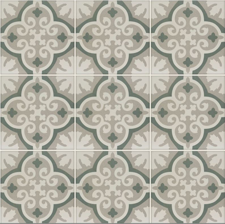 Marockanskt kakel 20x20 cm - cementlook för väggar och golv