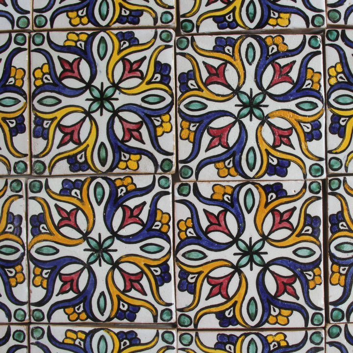Handmålat kakel 10x10 cm – Boho
