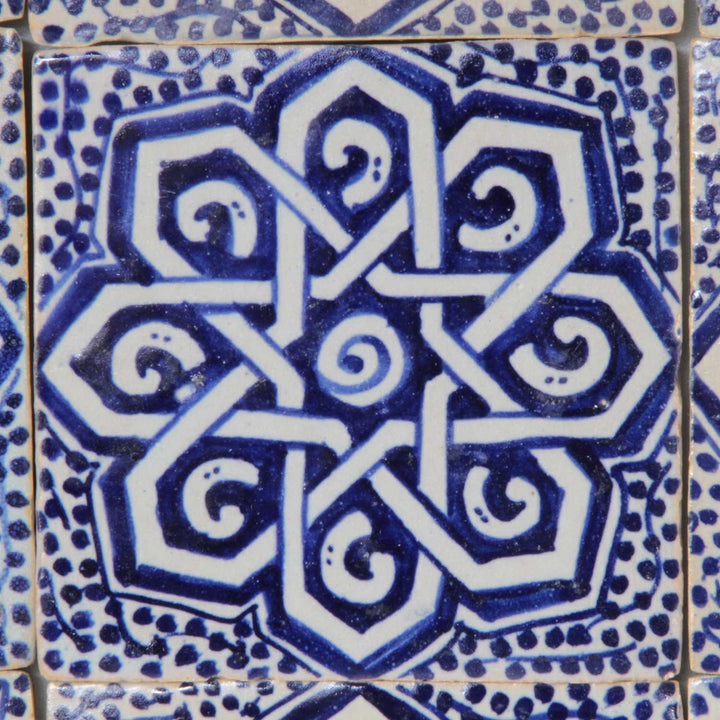 Handmålad kakel 10x10 cm – blåvit