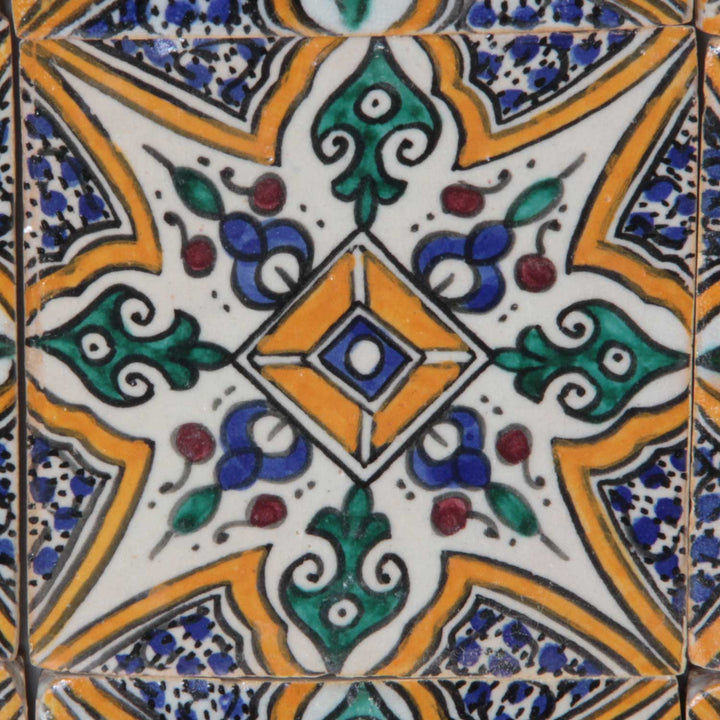 Handmålat kakel – Marrakech ornament