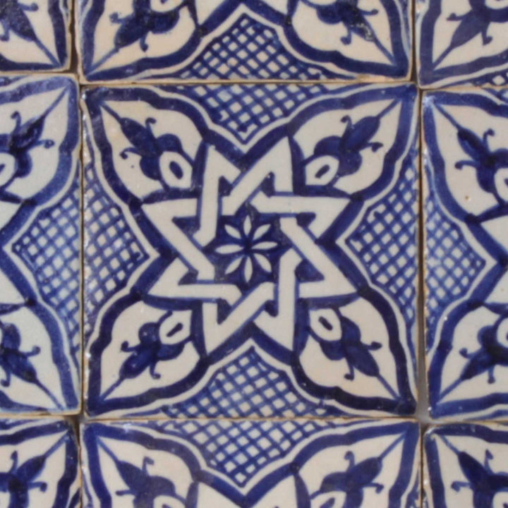 Handmålat kakel – marockansk Riad-stil