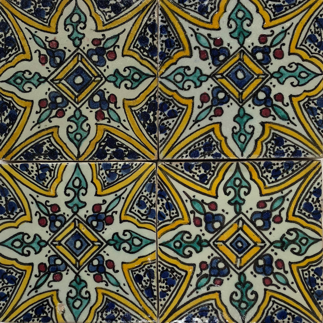 Handmålat kakel - Marrakech stil