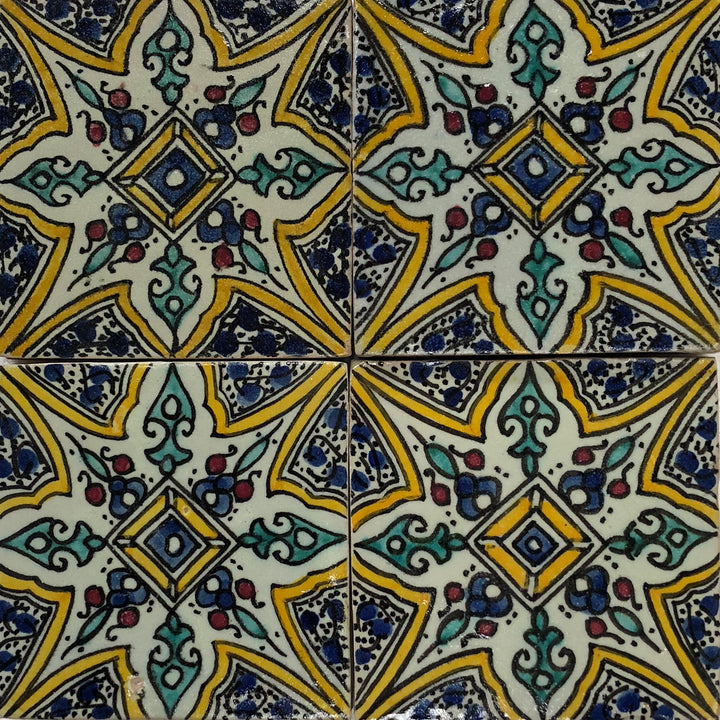 Handmålat kakel - Marrakech stil