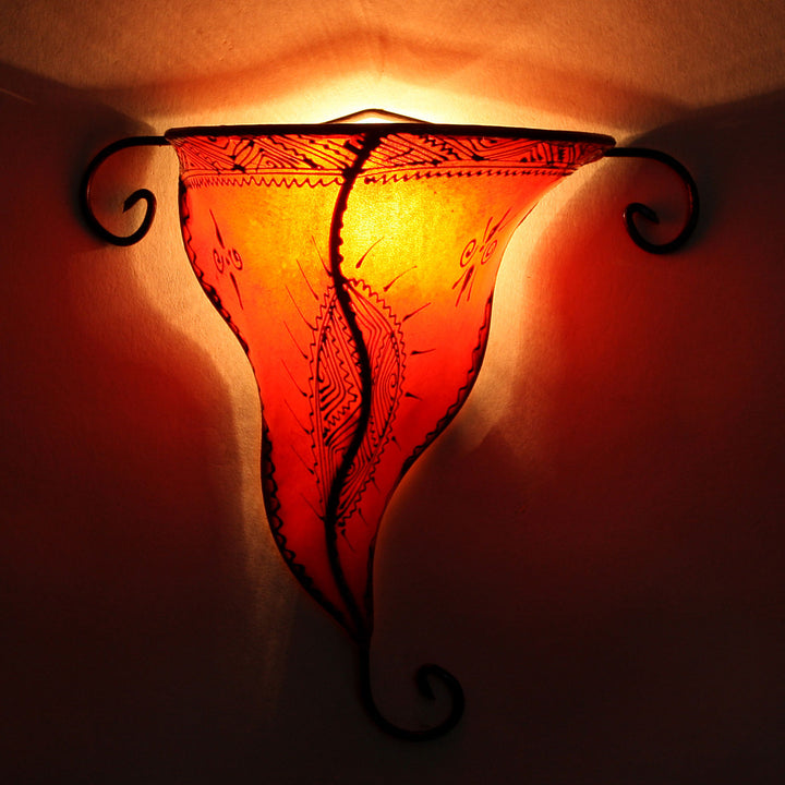 Henna vägglampa Nouna Orange