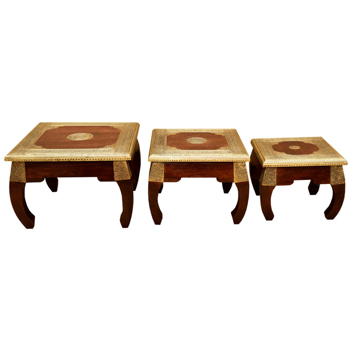 Orientaliska sidobord Opium set om 3