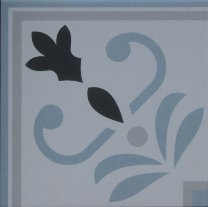 Marockansk hörnbård 20×20 cm – kakelbård i cementlook