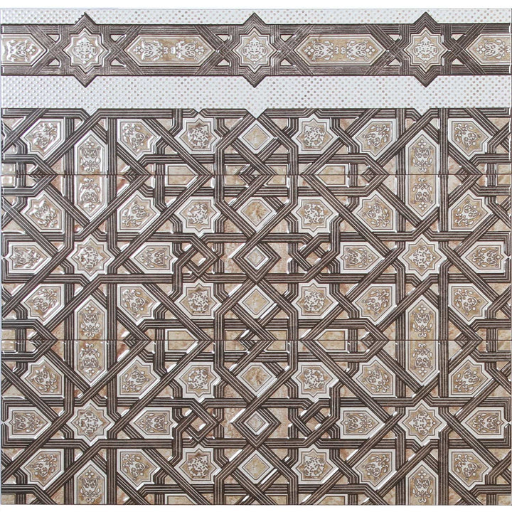 Orientaliska väggplattor 60x20 cm – Marockanskt mönster