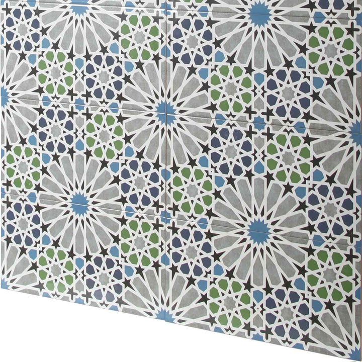 Marockanska väggplattor 50x25 cm – stjärnmosaik
