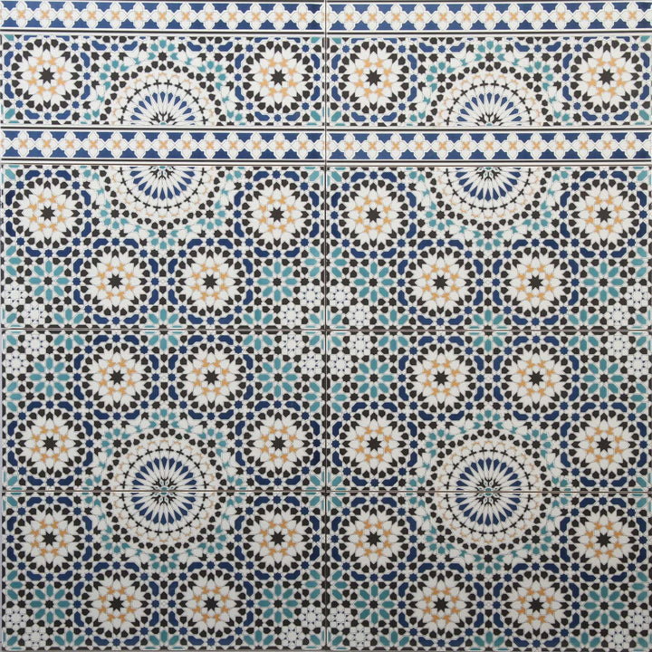 Marockanska väggplattor 50x25 cm – mosaikmönster