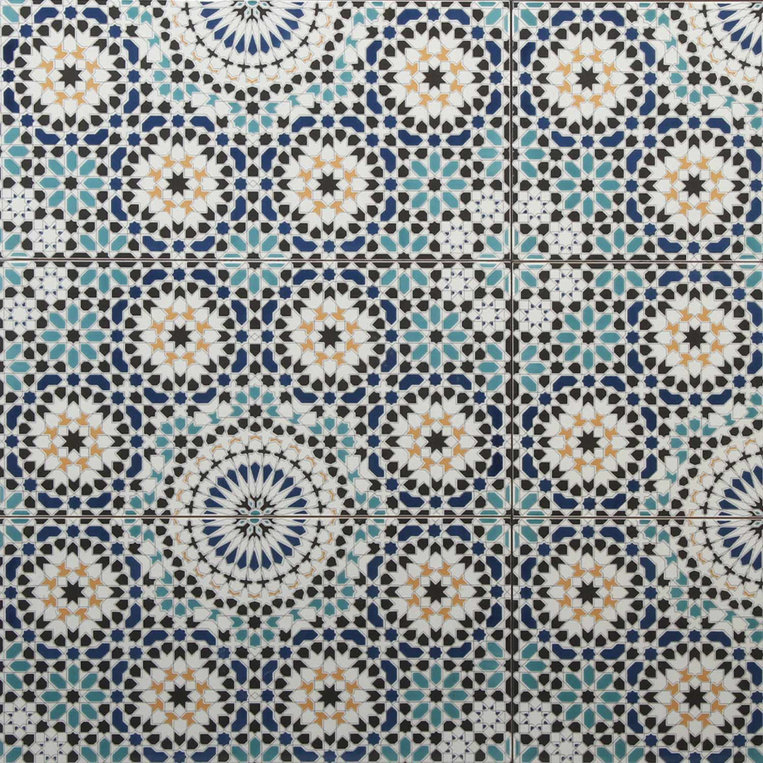 Marockanska väggplattor 50x25 cm – mosaikmönster