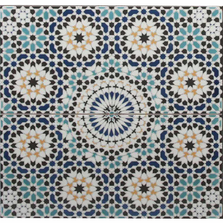 Marockanska väggplattor 50x25 cm – mosaikmönster