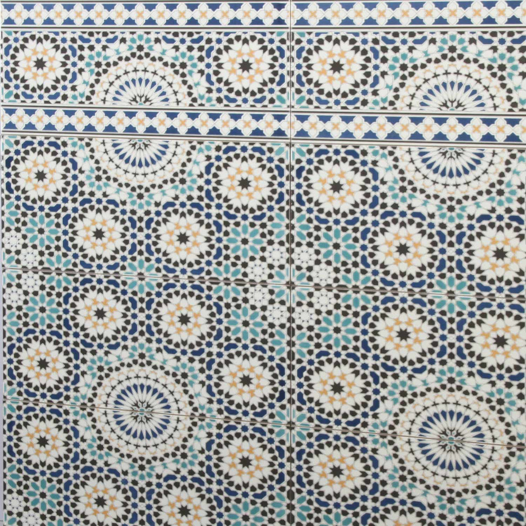 Marockanska väggplattor 50x25 cm – mosaikmönster