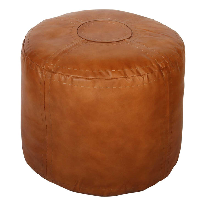 Sittdyna i marockansk läder Rbati Orange