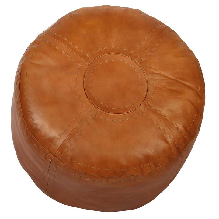 Sittdyna i marockansk läder Rbati Orange