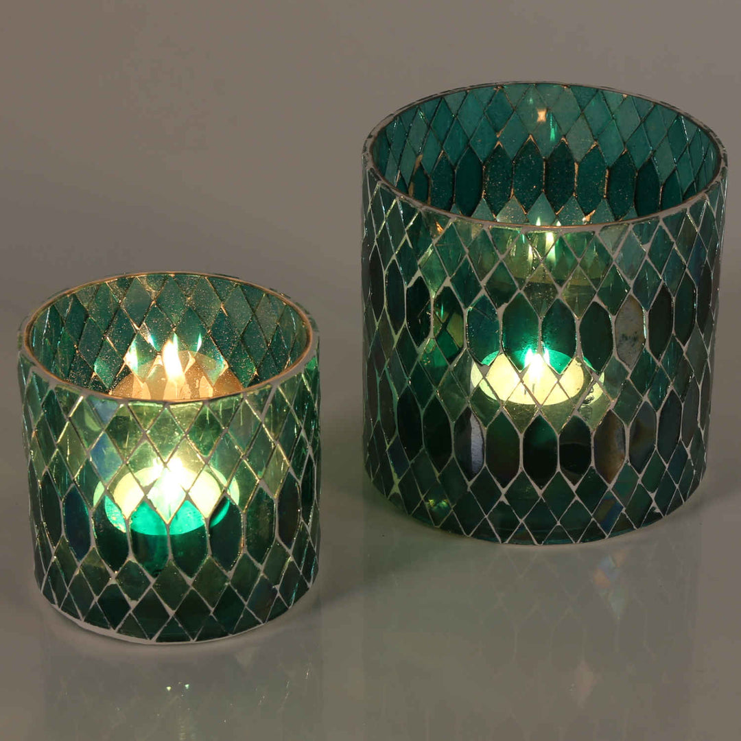 Marockansk mosaiklykta Rayan Green