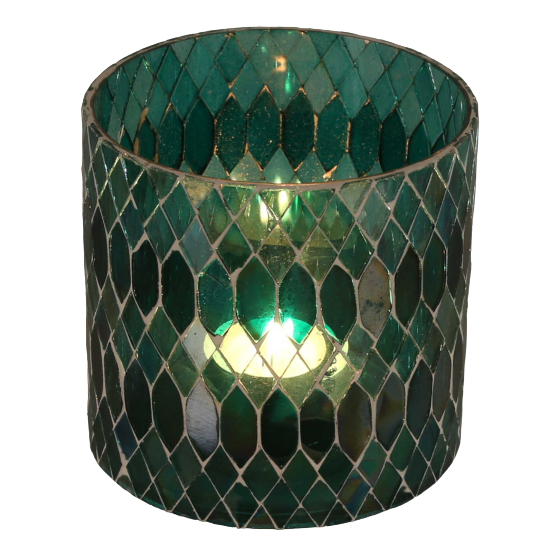 Marockansk mosaiklykta Rayan Green
