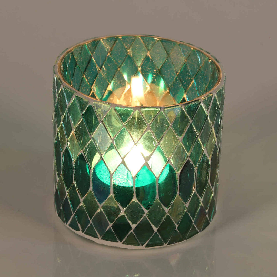 Marockansk mosaiklykta Rayan Green