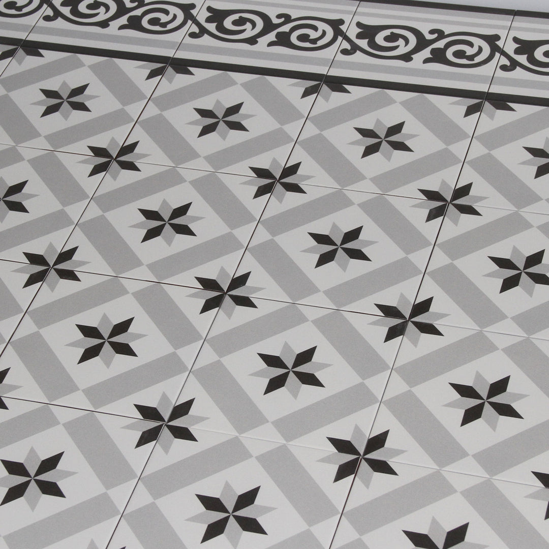 Marockanskt kakel 20x20 cm i cementkakellook