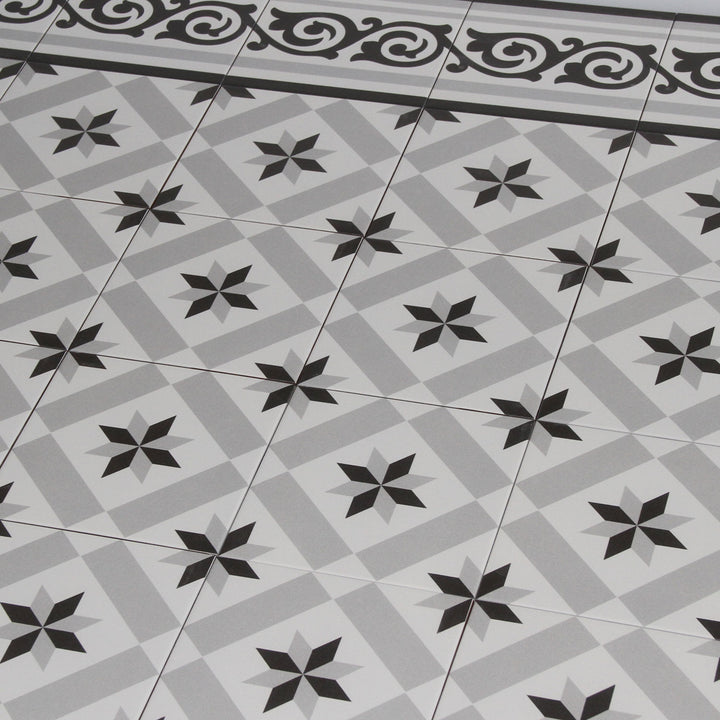 Marockanskt kakel 20x20 cm i cementkakellook