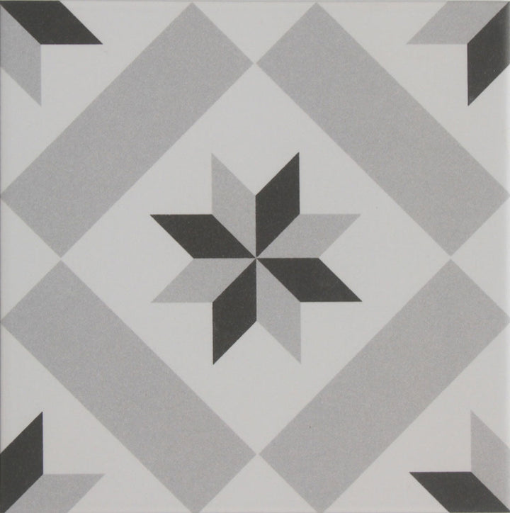 Marockanskt kakel 20x20 cm i cementkakellook