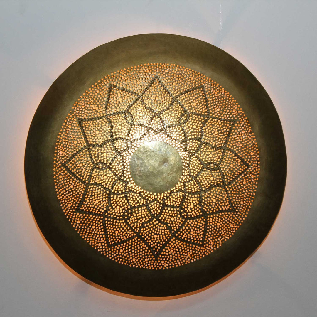 Aladdin vägglampa i mässing