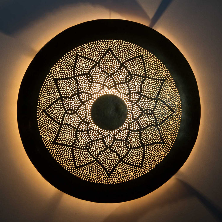 Aladdin vägglampa i mässing