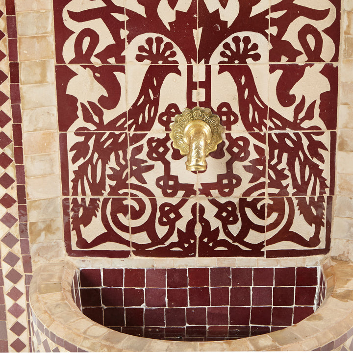 Mosaikfontän Tawus Bordeaux