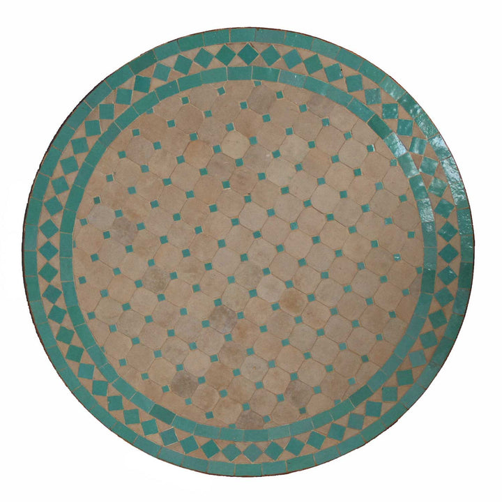 Mosaikbord från Marocko - Runt - M60-50