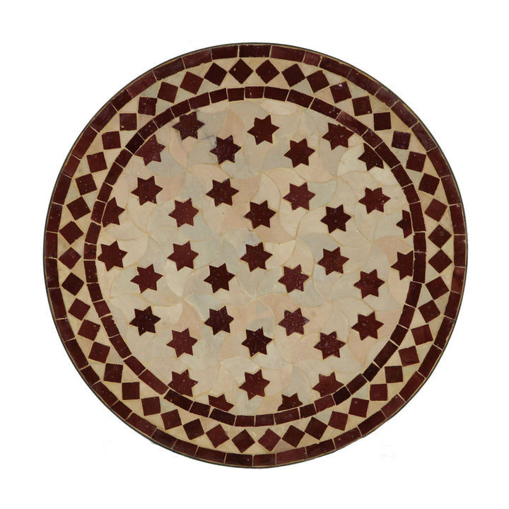Mosaikbord från Marocko - Runt -M60-27