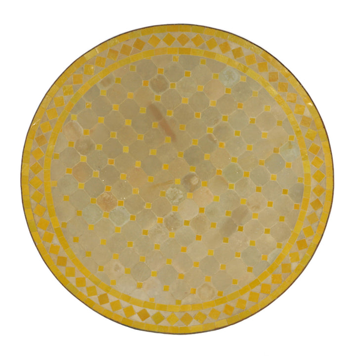 Mosaikbord D90 gul/diamant