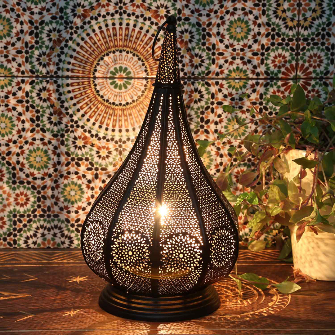 Orientalisk lampa Monza Svart