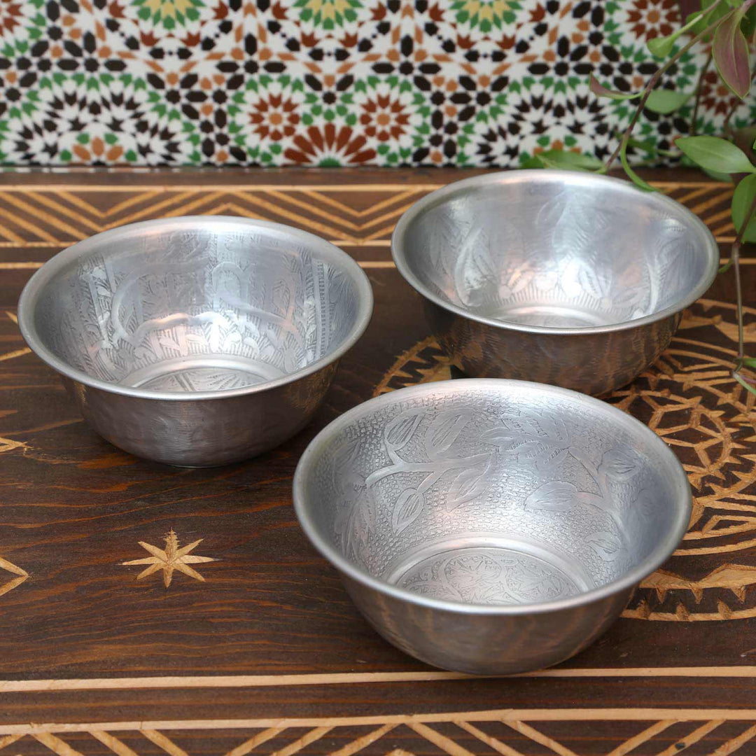 Orientalisk dekorativ skål Indra set om 3