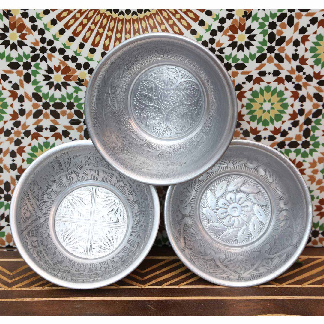 Orientalisk dekorativ skål Indra set om 3