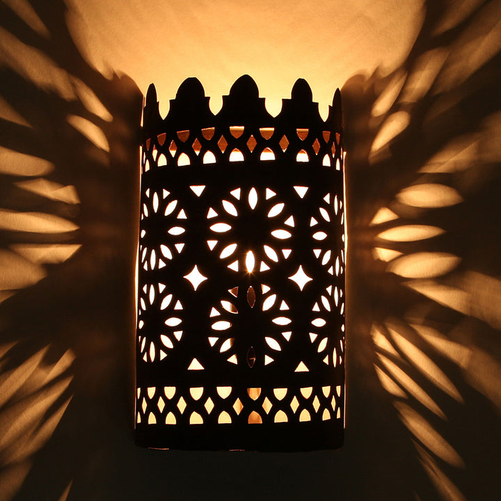 Orientalisk vägglampa i järn EWL01