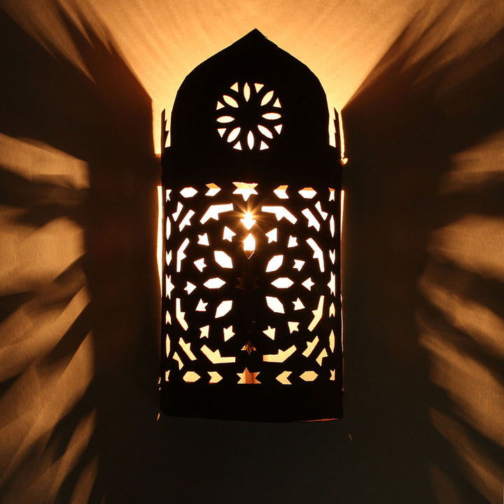 Orientalisk vägglampa i järn EWL02