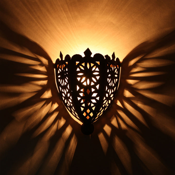 Orientalisk vägglampa i järn EWL06