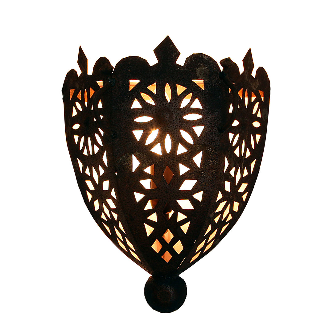 Orientalisk vägglampa i järn EWL06